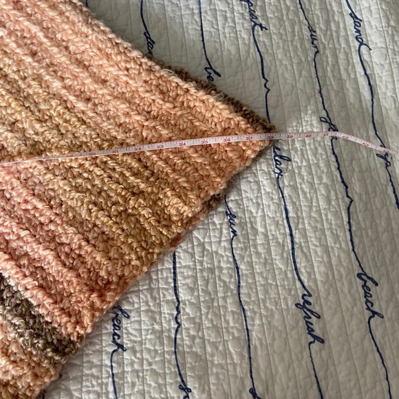 Handmade Crochet Poncho in Earthtones. One Size EUC - Picture 4 of 4